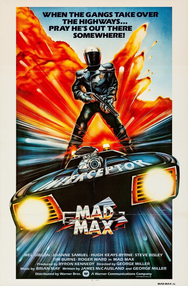 1979 Mad Max Movie Poster 11X17 Mel Gibson Max Rockatansky