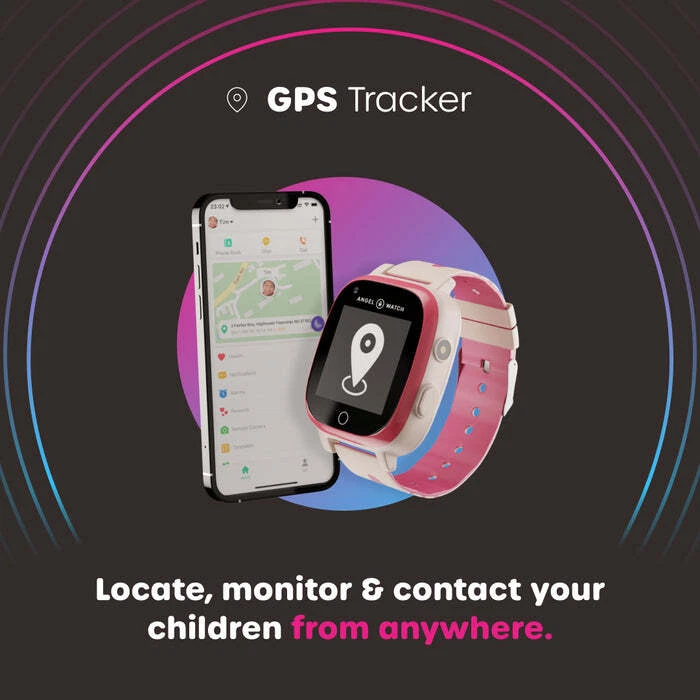 Angel Watch Kids Smart Watch Camera GPS Tracker SOS Call Phone Watches - Image 3 of 4