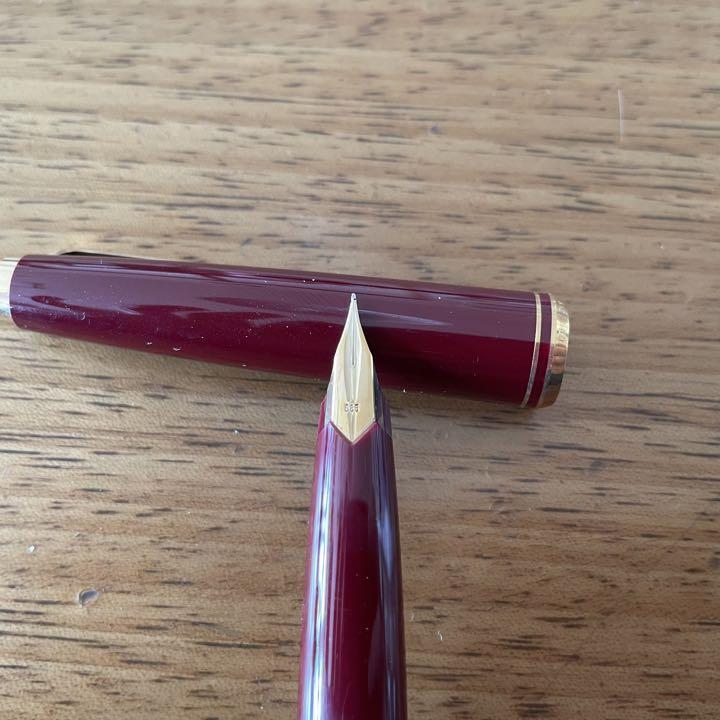 MONTBLANC 万年筆 NO.220SP 585 EF MONTBLANC Montblanc Fountain Pen 585 14K Dark Red | eBay