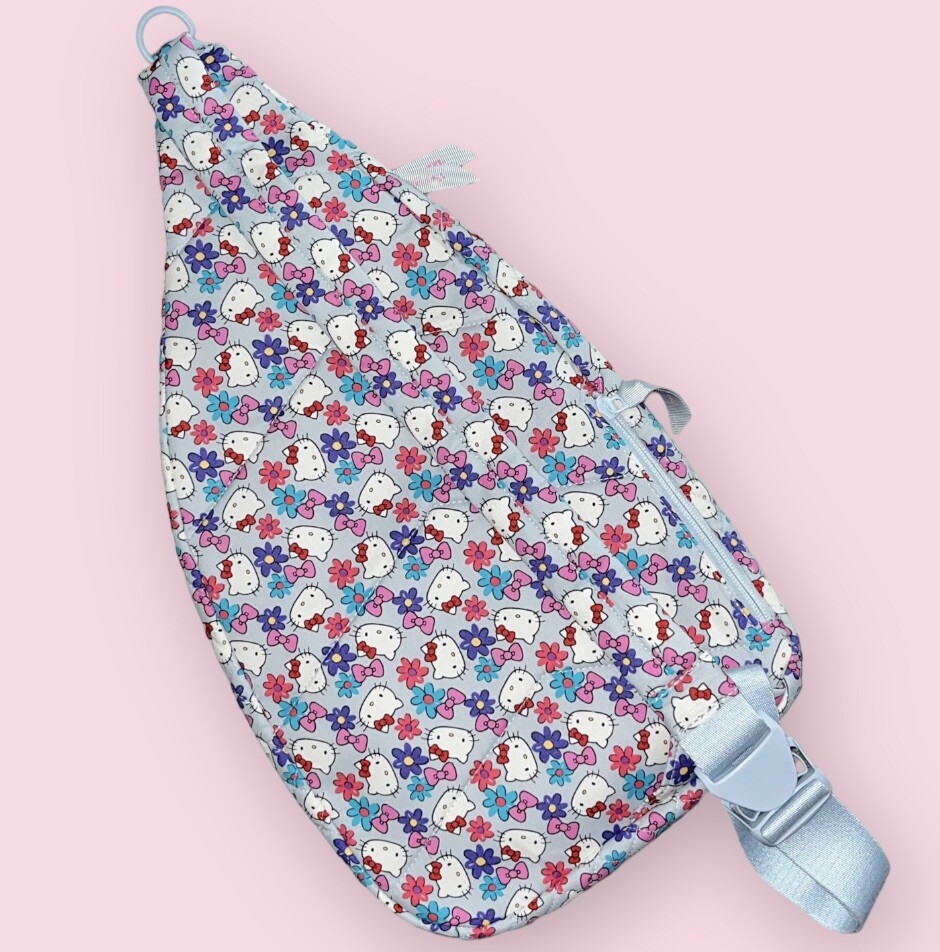 New Vera Bradley Hello Kitty Bows Large Sling Backpack Bag  display picture 2