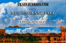 TrainJunkies New England Fall Model Railroad Backdrop