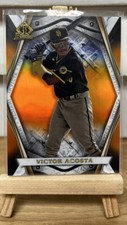 2022 Bowman Chrome Victor Acosta Invicta Orange Refractor SSP #'D /25 SD Padres