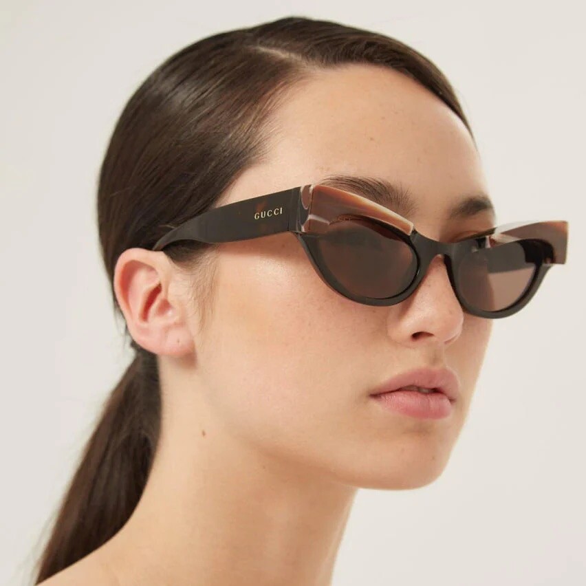 GUCCIグッチGG1167S Cat-Eye Sunglassesサングラス NEW GUCCI GG1167S 002 WOMEN CAT EYE BURGUNDY SUNGLASSES