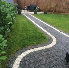6x Whit Granite 120x120x4 Driveway 126 blocks patch edging, paving patio, 