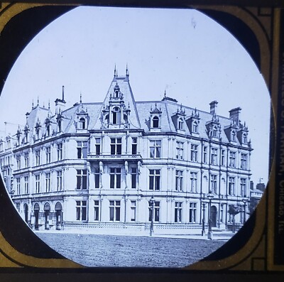 St. Stephen's Club, Westminster, London, England c1900 Magic Lantern Glass Slide