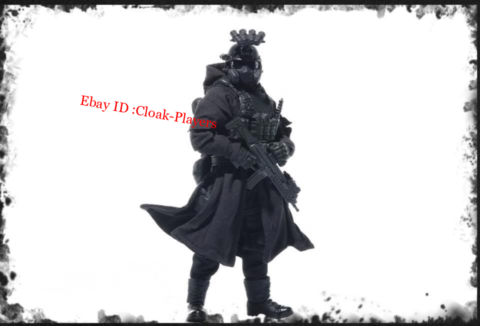 1/12 Wired Hooded Trenchcoat Tactical Long Coat For 6'' Action