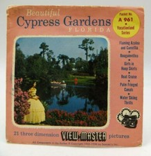 View-Master A961, Beautiful Cypress Gardens, Florida, Set of 3 Reels