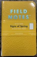 Field Notes Signs Of Spring (Sealed 3-Pack) Rare Limited Edition Spring22 FNC-54