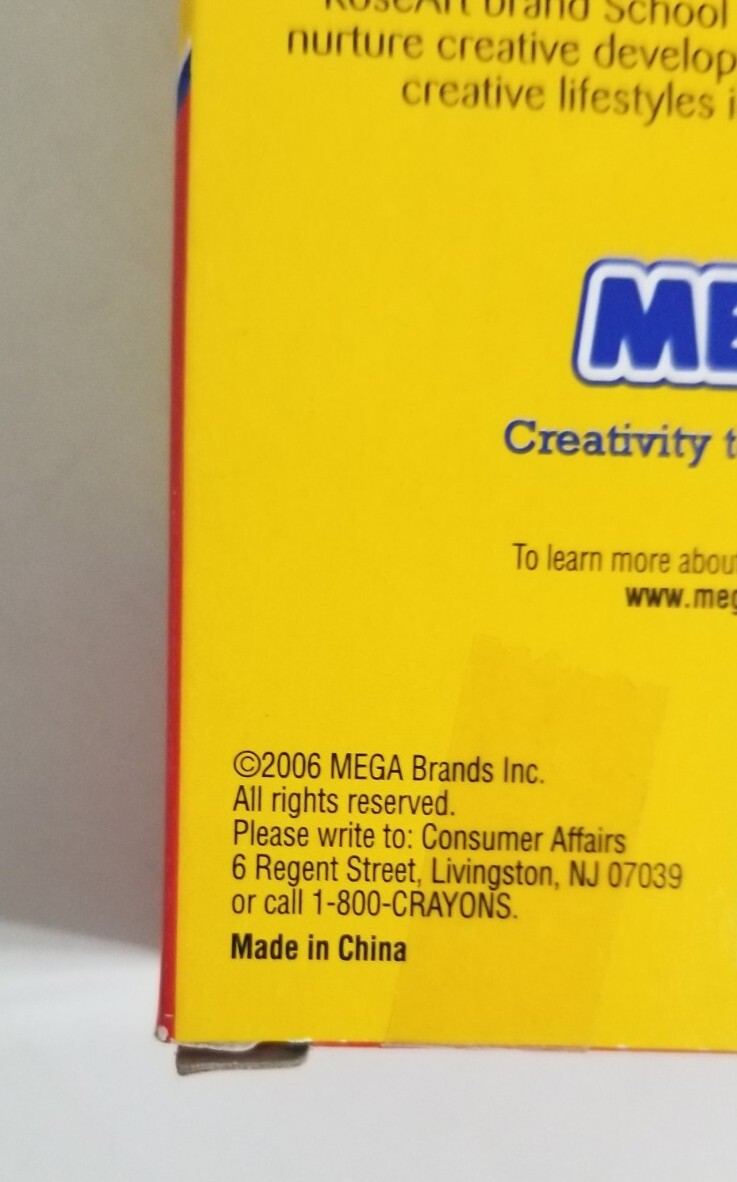 RoseArt No. 246VA NonToxic Crayons 24Pack Mega Smooth Draw & Bolder Color 2006 eBay