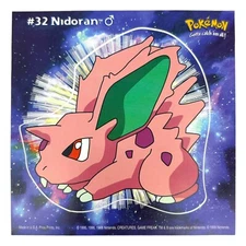 Pokemon Collect 'em Stick-Ups Nidoran #32 Large 4” Sticker Priss Prints