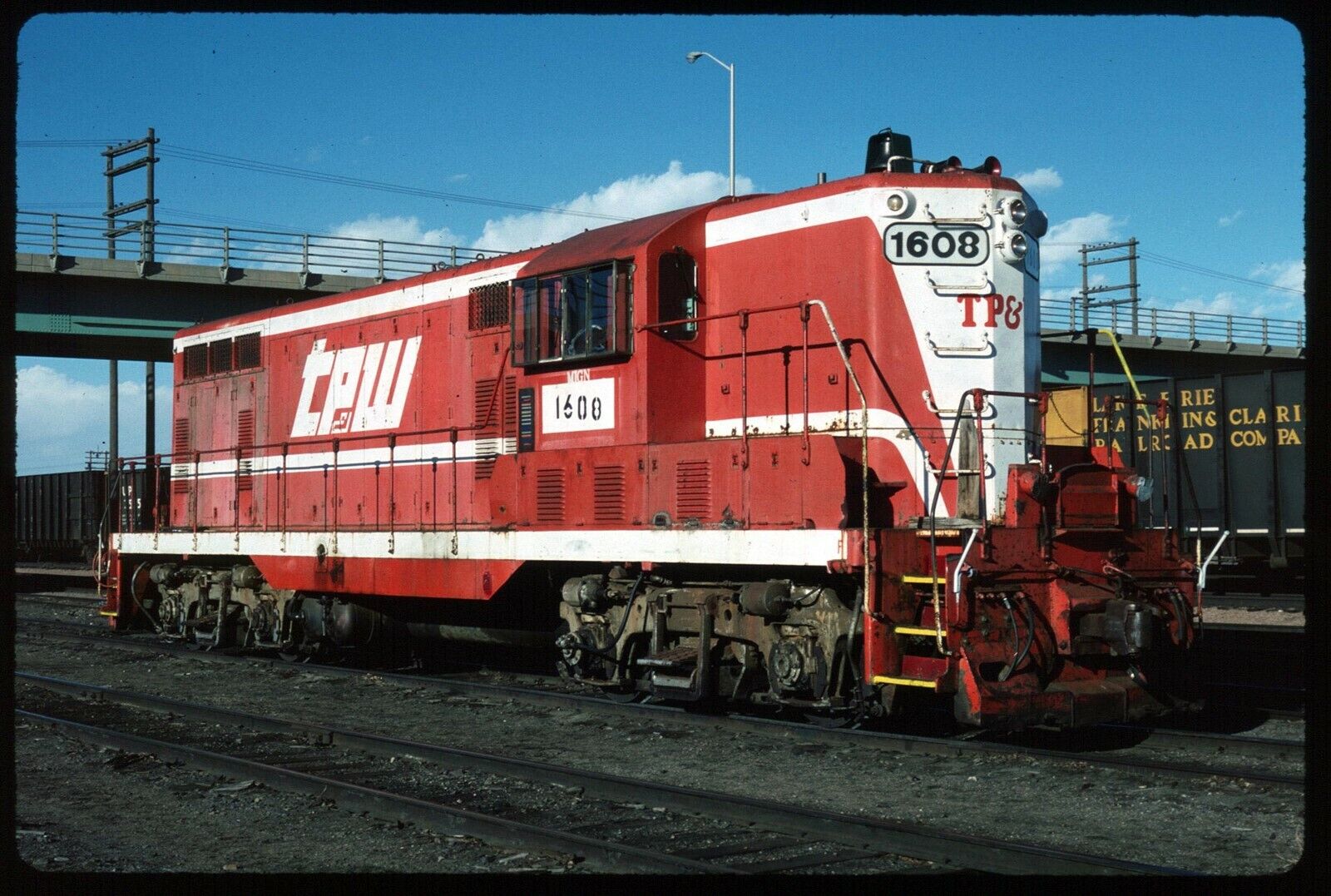 Oryginalna zjeżdżalnia kolejowa - MIGN Michigan Northern 1608 Laramie WY 3-21-1990