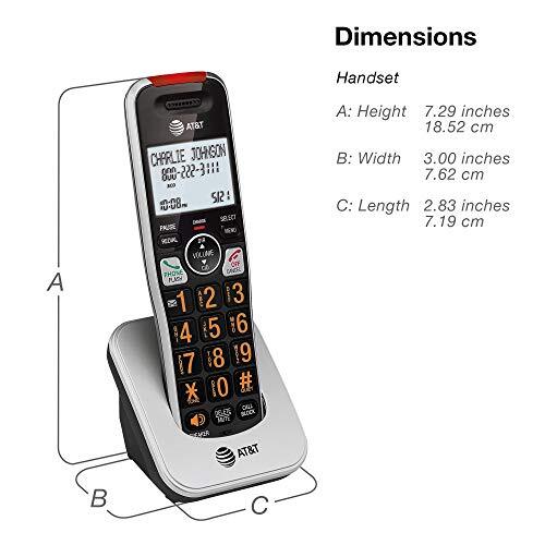 AT&T BL1024 DECT 6.0 4Handset Cordless Phone for 4 Handset, Silver