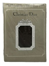 Christian Dior Panty Hose 4400 Curvare Sandal Foot Size 4 French Taupe Nylon