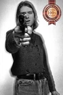 KURT COBAIN GUN BLACK AND WHITE RARE ORIGINAL PHOTO PRINT PREMIUM POSTER