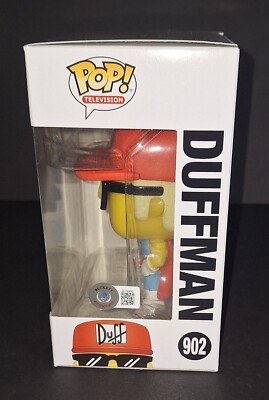 Hank Azaria Signed Autographed The Simpsons Duffman Funko Beckett