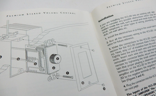 NILES PREMIUM STEREO VOLUME CONTROL VCS-2D WALL MOUNT DECORA, MADE IN USA - Picture 10 of 15