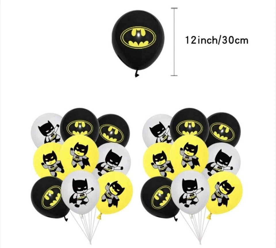 Batman Latex Balloons Party Supplies Superhero Birthday Decoration - image 4 of 4
