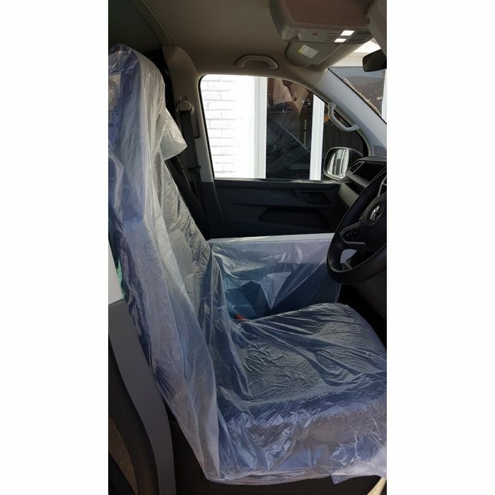 100Pcs Disposable Plastic Car Seat Covers Vehicle Cover Valet Roll Waterproof UK