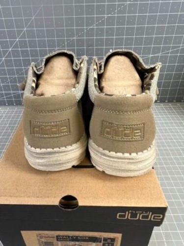 Hey Dude Wally Sox Beige Mens Casual Shoes US 8 EU 41 NEW~~ - Picture 4 of 9