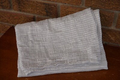 BABY Blanket Swaddle ADEN & Anais Cotton GRAY Silver Stripe Pattern Muslin Style