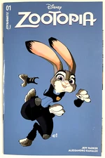 Dynamite ZOOTOPIA (2025) #1 Color Bleed Variant DISNEY Judy Hopps VF+ Ships FREE