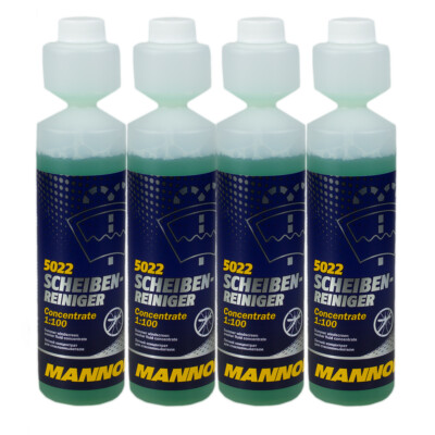 4x 250ml MANNOL 5022 Scheiben Reiniger 1:100 Reinigung Konzentrat