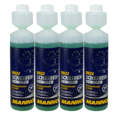 4x 250ml MANNOL 5022 Limpiador De Cristales 1:100 Concentrado De Limpieza - Imagen 1 de 2