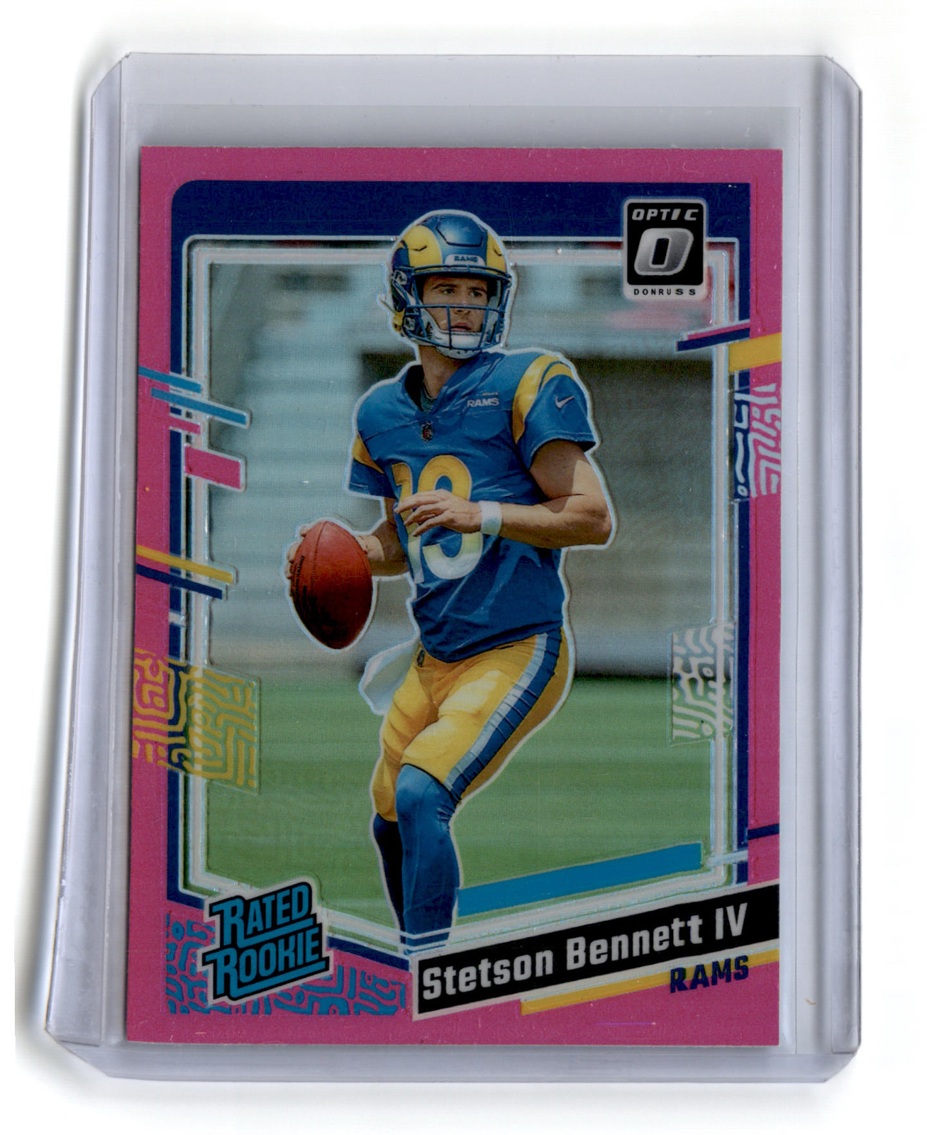 Stetson Bennett 2023 Donruss Optic Pink #267 Los Angeles Rams