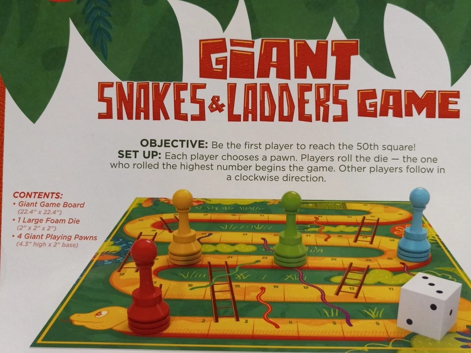 PRESSMAN GIANT SNAKES & LADDERS - BRAND NEW - SEALED  - Image 4 of 4