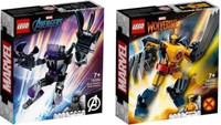 Black Panther + Wolverine Mech Super Hereos Lego 76202 & 76204 N4/22