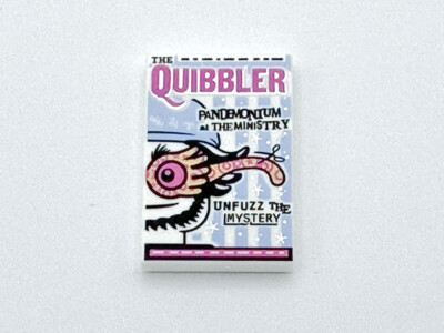 LEGO   26603pb023 Harry Potter Quibbler Zeitung Fliese 2 x 4 bedr. aus 76400 NEU