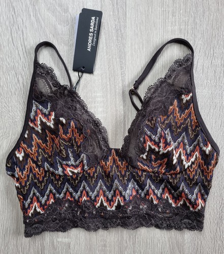 Soutien-gorge Andres Sarda Bralette 90B (75B EU / 34B UK/US) - Neuf Avec Étiquettes - Sans Armature