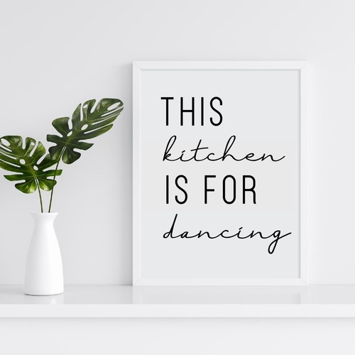 Kitchen Prints Wall Art Poster Minimalist. Quality Home Picture Quotes Print - Picture 20 of 82