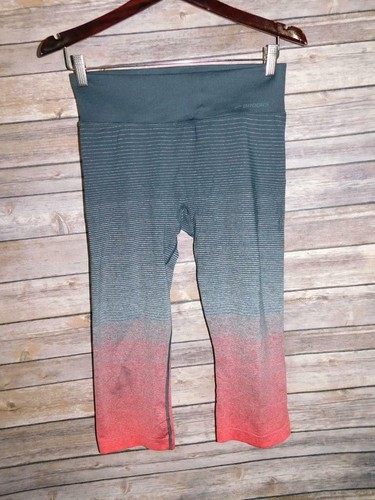 Brooks Running M Gray Pink Striped 