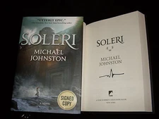 Michael Johnston signed Soleri 1st printing hardcover book