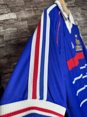 France Zinedine Zidane #10 FIFA World Cup Final 1998 Adidas Men's Jersey Size L