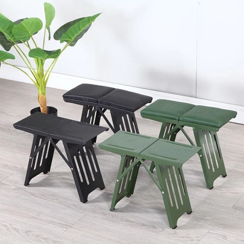 Steel Portable Folding Stool Chair High Load-bearing Handle Durable Mini Chair - Picture 12 of 20