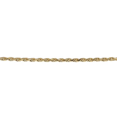 Ausziehbare Corda Seil Kette 9 kt vergoldet gepunzt British Made 41-46 cm