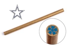 6"CUSTOM MOSAIC PIN 8.02 MM BRASS KNIFE MAKING HANDLE SCALES GRIPS KNIFE AH-16