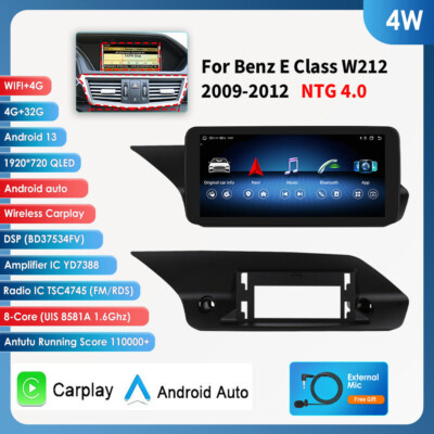 10.25'' Car Stereo Radio GPS Carplay Android For Mercedes Benz E Class W212 NTG4