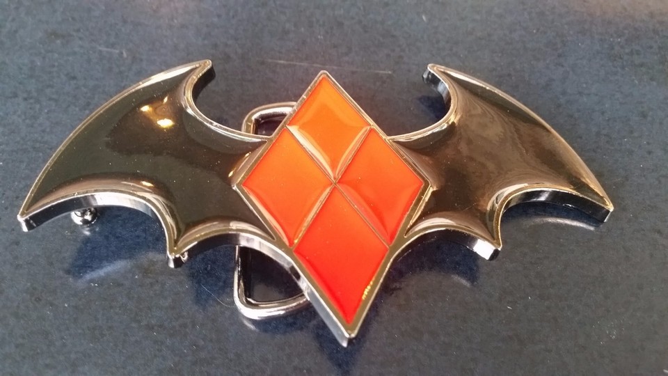 New Dc Comics Harley Quinn BatWING Joker Belt Buckle cosplay new design