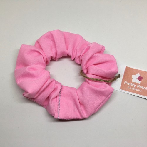 Red Pink Purple Black Green Yellow Blue Burgundy School Hair Tie Scrunchies - Picture 23 of 40