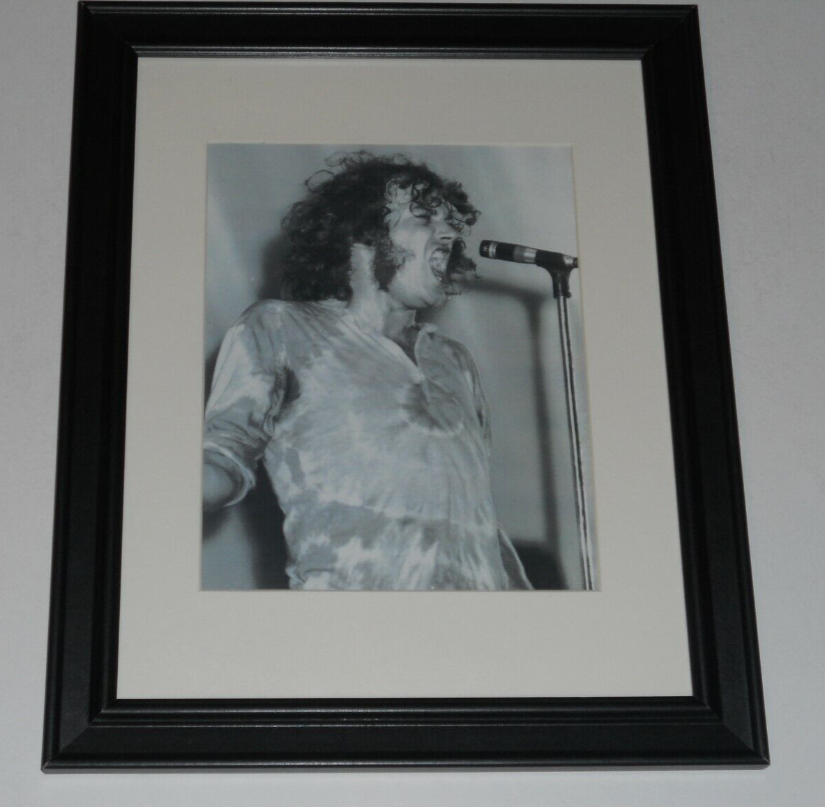 Framed Joe Cocker Tye Dye Shirt (Woodstock Era) 1969 on Stage