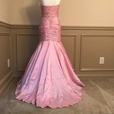Tony Bowls LeGala Pink Austrian Crystal Mermaid Style Strapless Gown - Size  8 NW | eBay