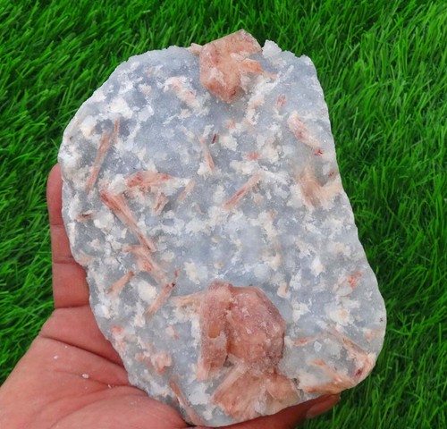 Chalcedony On Stilbite Minerals Specimen India BO=26 - Picture 2 of 7