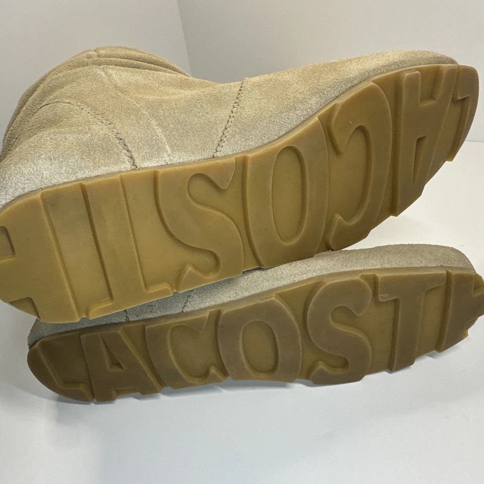 Botas holgadas Lacoste para mujer talla 7,5 altas beige gamuza cuero Foto 4 de 4