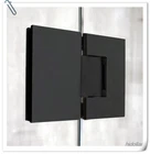 MATTE BLACK STAINLESS SHOWER SCREEN GLASS HINGE SHOWERSCREEN HOLDER 180 DEGREE