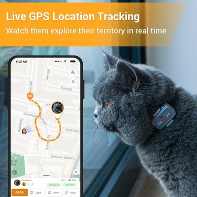 Pawfit Lite 猫用 4G GPSトラッカー Pawfit Lite for Cats 4g GPS Tracker | Ultra-Small ( 18g) Design