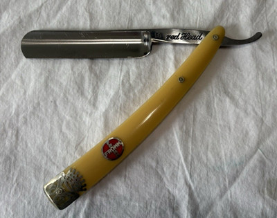 Antique Otto Fromm Cutlery Co. Red Head 50 Straight Razor  Germany  A+++