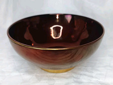 Carlton Ware Rouge Royale Footed Bowl Art Deco Lustre England